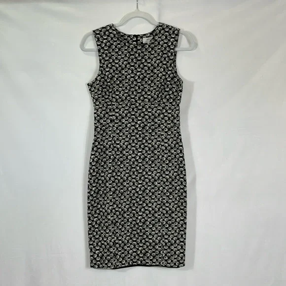 MM Lafleur | Dresses | Mm Lafleur New York Dress Size 4 Black Cream Print  Sheath Pencil Euc | Poshmark
